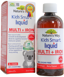 Nature's Way Kids Smart Liquid Multi + Iron - Hỗ trợ nâng cao sức đề kháng cho trẻ