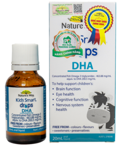 Kids Smart Drops DHA Nature's Way - Tăng chỉ số IQ, giúp trẻ thông minh vượt trội