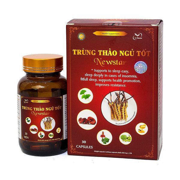 Viên Uống Hỗ Trợ Dễ Ngủ Trùng Thảo Ngủ Tốt Newstar - Ảnh 4