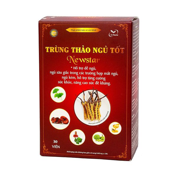 Viên Uống Hỗ Trợ Dễ Ngủ Trùng Thảo Ngủ Tốt Newstar - Ảnh 3